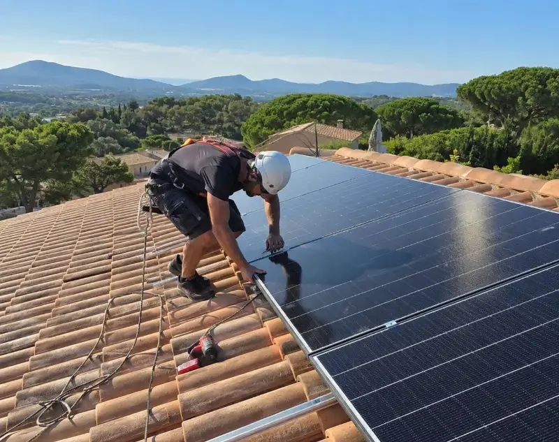 Installateur panneaux solaires Eyzerac — pose photovoltaïque sur toiture